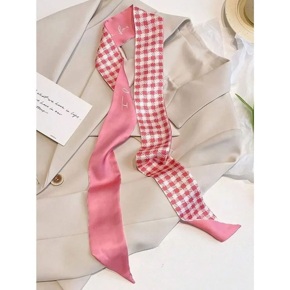 Houndstooth Skinny Scarf M1671
